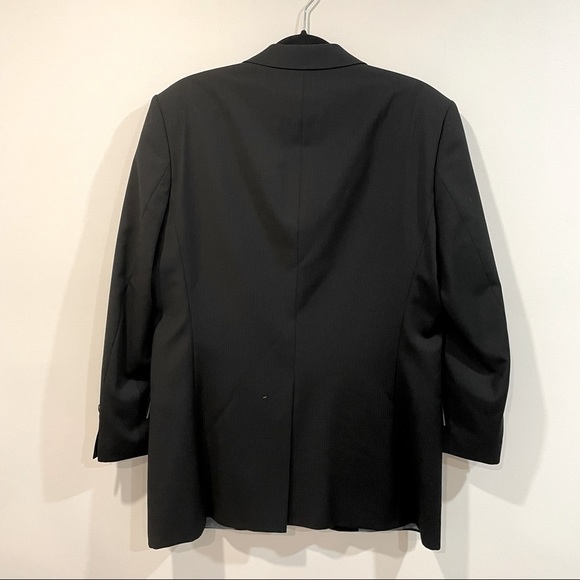 Hugo Boss Black Striped Stretch Wool Flynn Vegas Blazer 50R - Picture 5 of 8